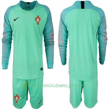Camisola Portugal Guarda Redes Criança Equipamento World Cup 2018 Manga Comprida